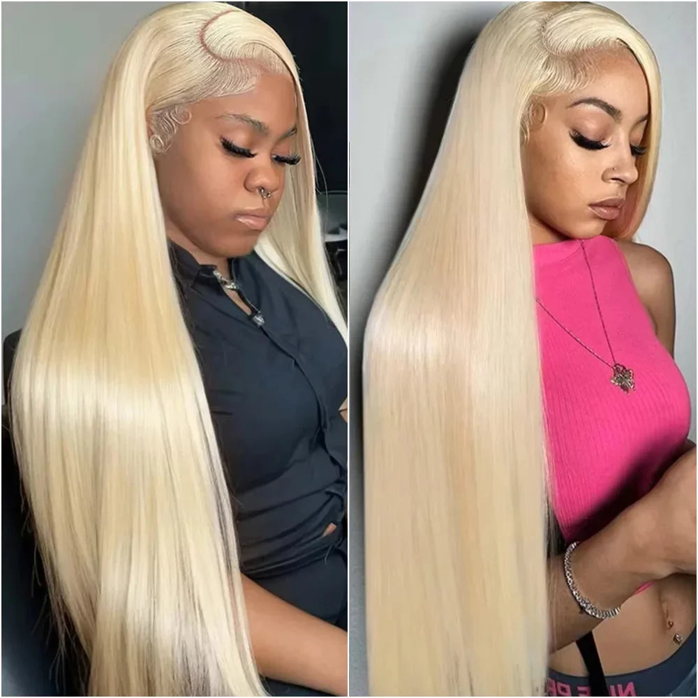 Straight Blonde 613 Hd Lace Frontal Wig 13x6 Brazilian Human Hair Wigs for Women 34 36 Inch Lace Front Closure Honey Colored Wig