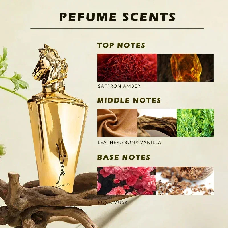 100ml Original Middle East Dubai Body Fragrance Holding Cologne Light Fragrance High quality Noble temperament Perfume men women