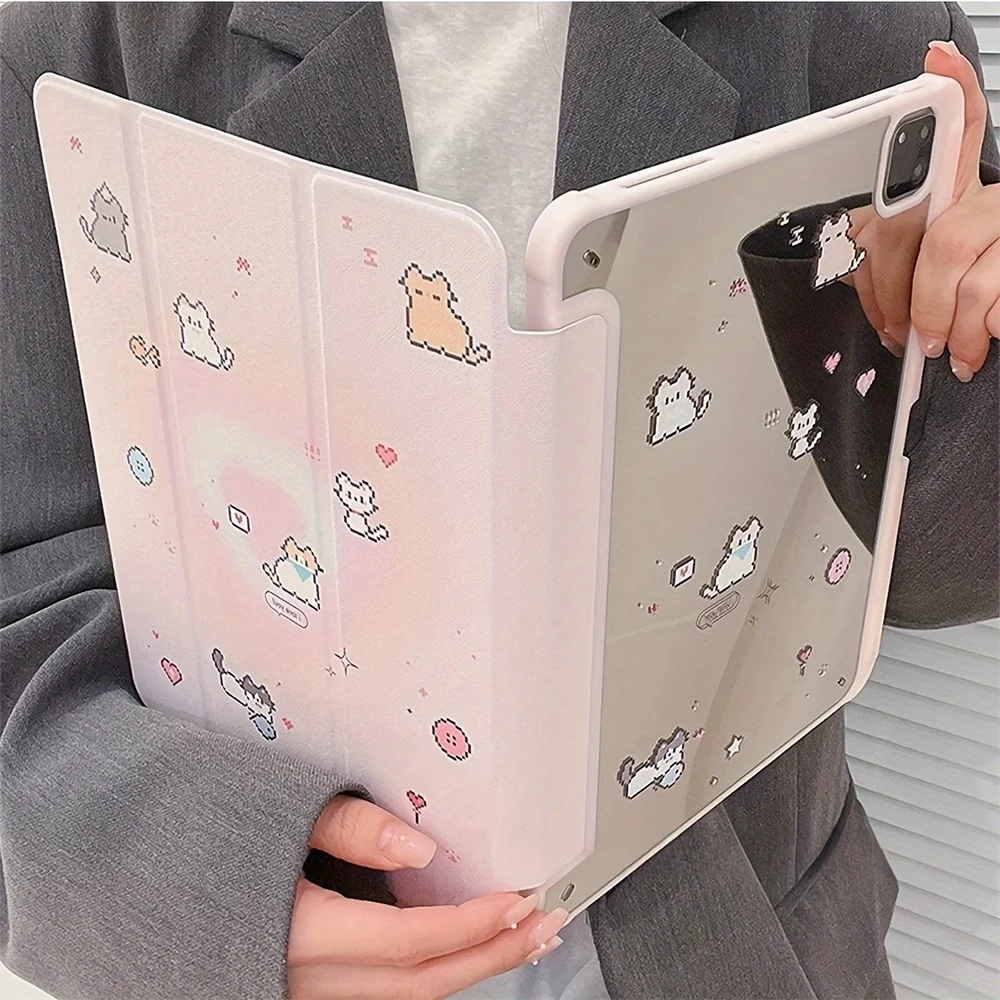 Cute Cartoon Protective Cases for IPad 10th 10.2/9.7/10.5/11 Inch Pro 12.9 Inch 2021 Mini 6 Air 5/4 Case with Pencil Slot Holder